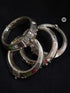 silver kada for women, pure silver kada, oxidised bangles