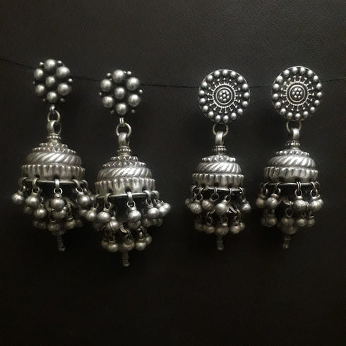 Vintage pure silver jhumka