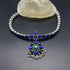 blue green kemp attigai, kemp addigai, kemp choker