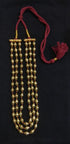 Three Line Gold Dholki Necklace