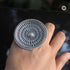 Bold handcrafted 925 sterling silver statement ring