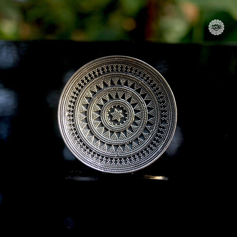 925 pure silver oversized cocktail ring, statement sterling silver large ring for women online in india