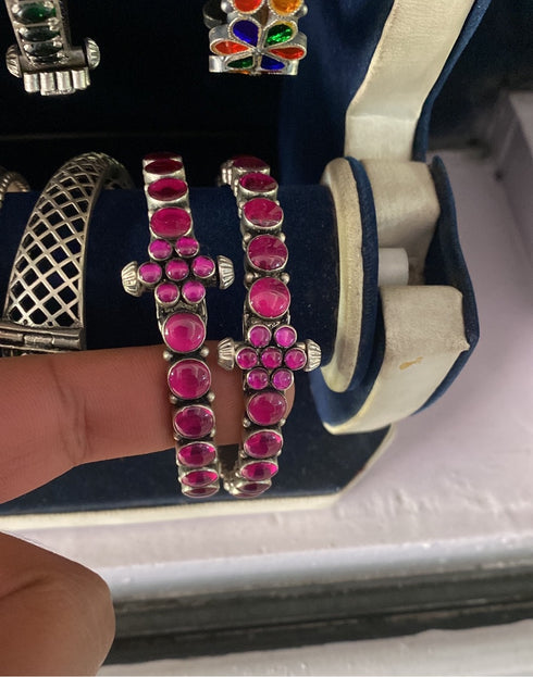 Pink kemp Bangle (Pair, Size 2.4)