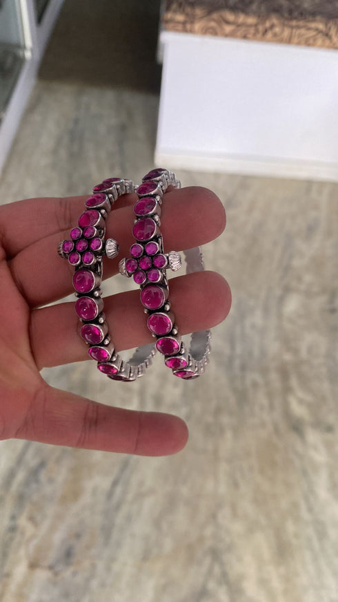 Pink kemp Bangle (Pair, Size 2.4)