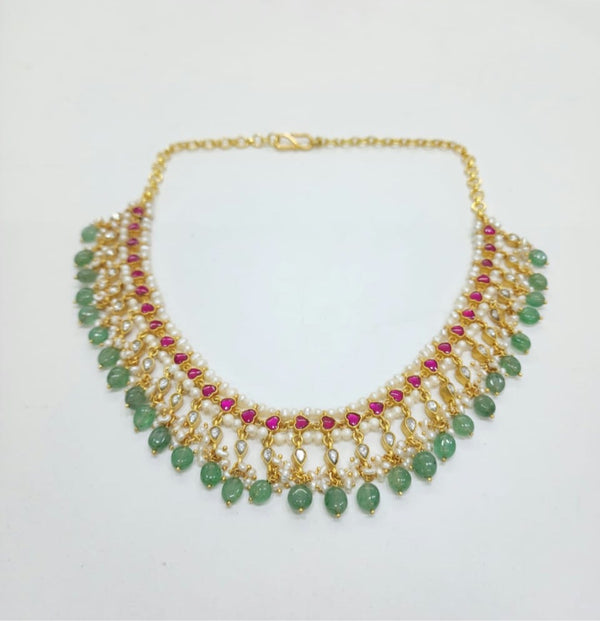 Jadau Kundan Drop Necklace
