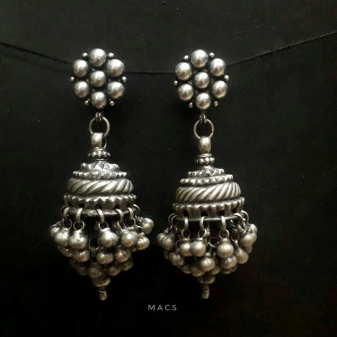 Vintage pure silver jhumka