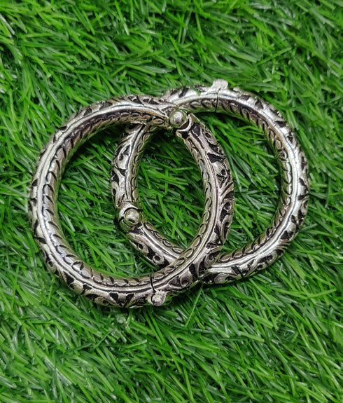 pure silver chitai bangle kada