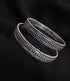 sterling silver ball bangle kada pair for daily wear