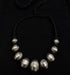 Wax Faceted Beads Silver Necklace (oversized beads)