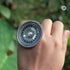 Pure silver flower rings, Statement silver rings for women, Rajasthani Ring