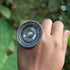 Pure silver flower rings, Statement silver rings for women, Rajasthani Ring