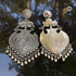 Tribal Silver long earrings