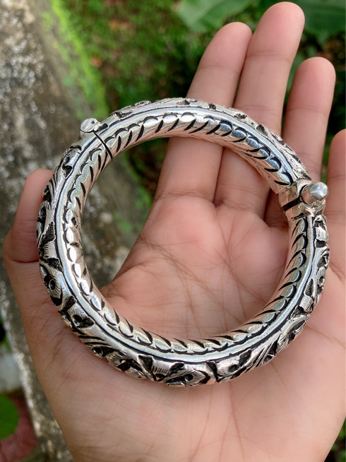 925 silver chitai kada