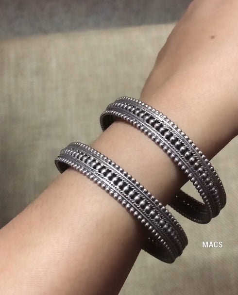 Rawa Ball Bangle kada in 925 Hallmark Silver