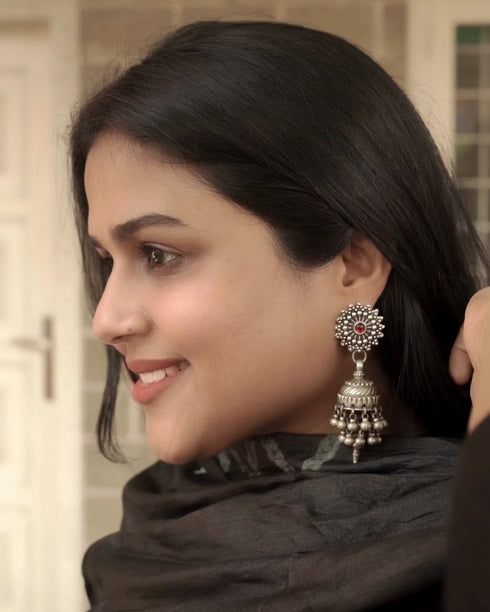 Vintage pure silver jhumka