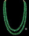 Green pumpkin beads necklace