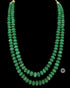 Green pumpkin beads necklace