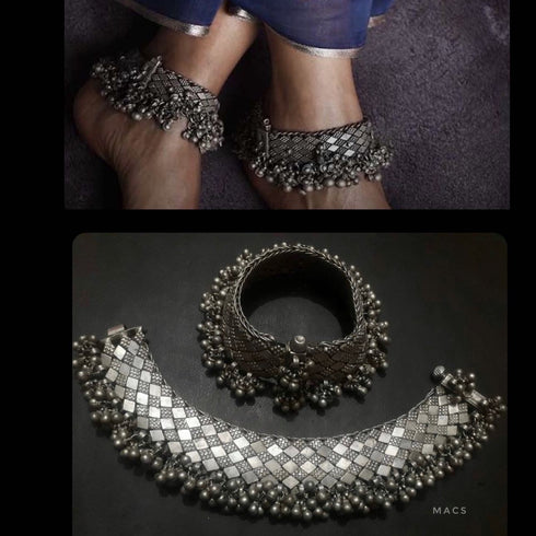 Vintage Silver Anklet (pair)