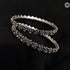 Silver Flower Bangles (Set of 2)