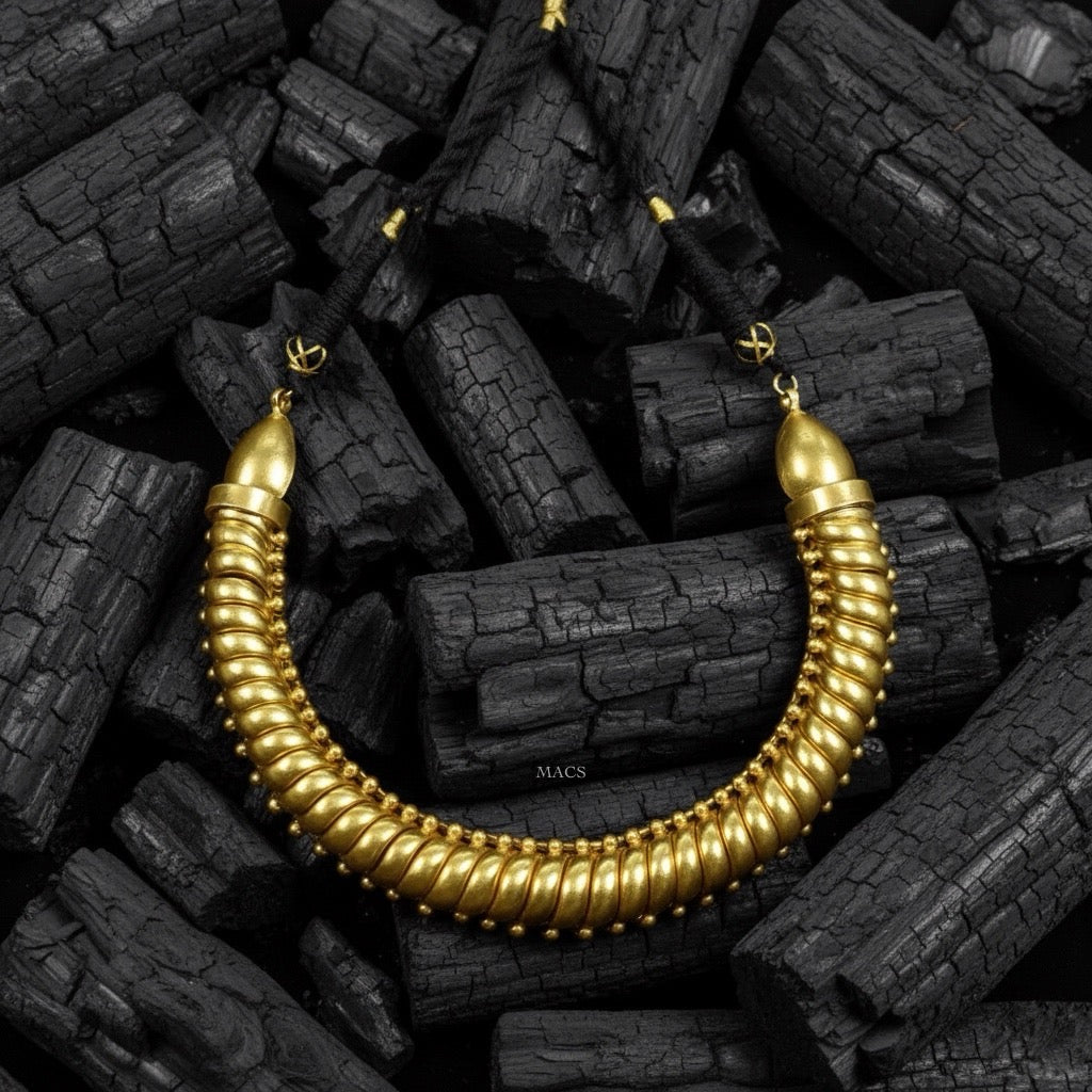 Gold Sutlada Necklace| 925 Silver Goldplated Sutarla Necklace | MACS