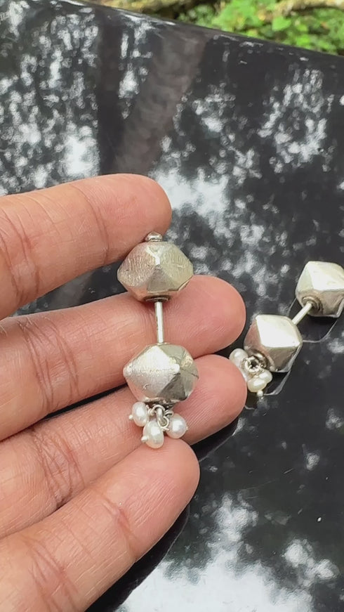 925 Pure Silver Bugadi Earrings Pearl Helix Earring Koppu MACS