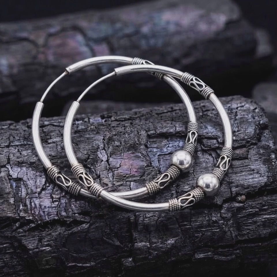925 Silver Floral Dailywear Earrings| Pure Sterling Silver Drops| MACS
